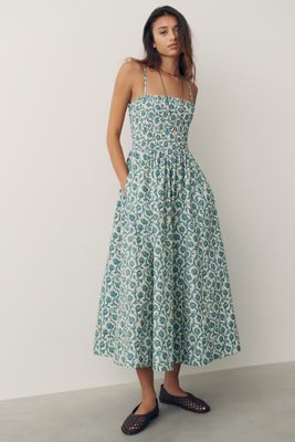 By Anthropologie Smocked A-Line Dress