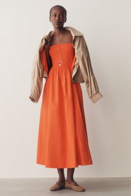By Anthropologie Smocked A-Line Dress