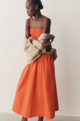 anthropologie orange bough dress Maeve Orange Bough Dress