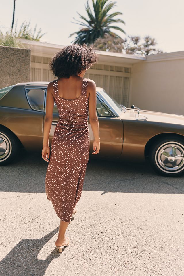 Maeve Square-Neck Ruched Knit Midi Dress #2