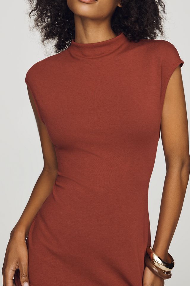 Pilcro Knit Mock-Neck Mini Dress #2