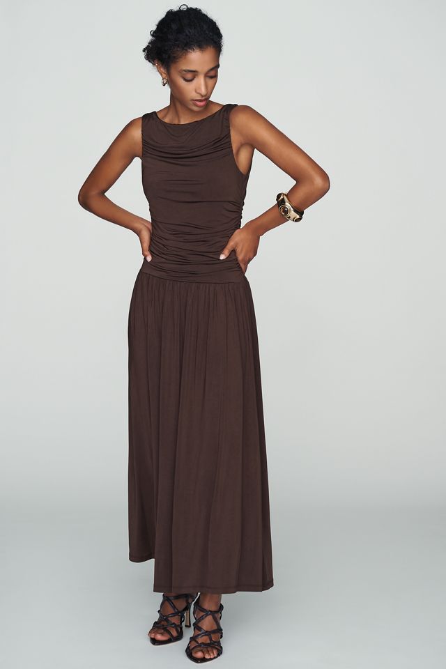 By Anthropologie Ruched Maxi Dress #2