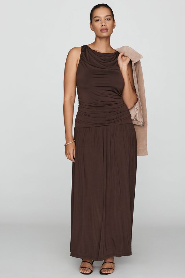By Anthropologie Ruched Maxi Dress #4
