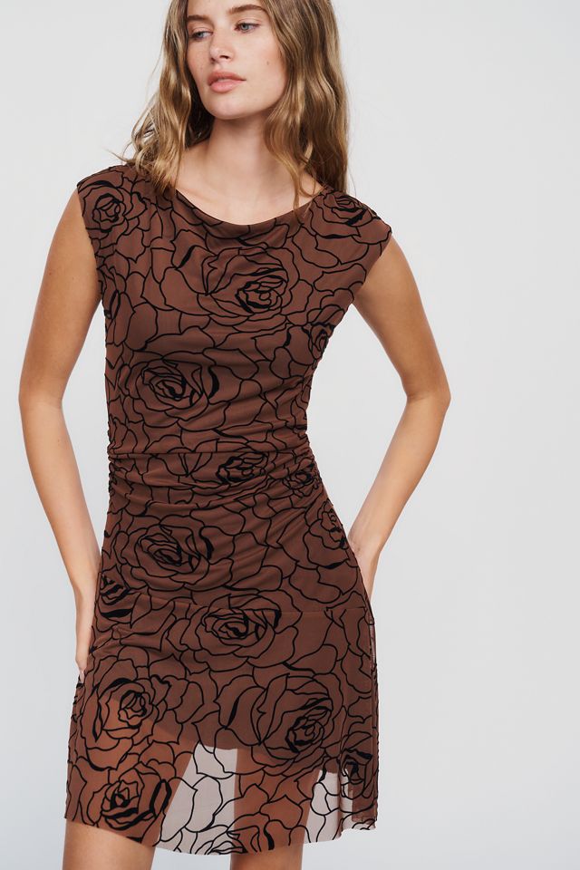 By Anthropologie Piped Velvet Mini Dress #2