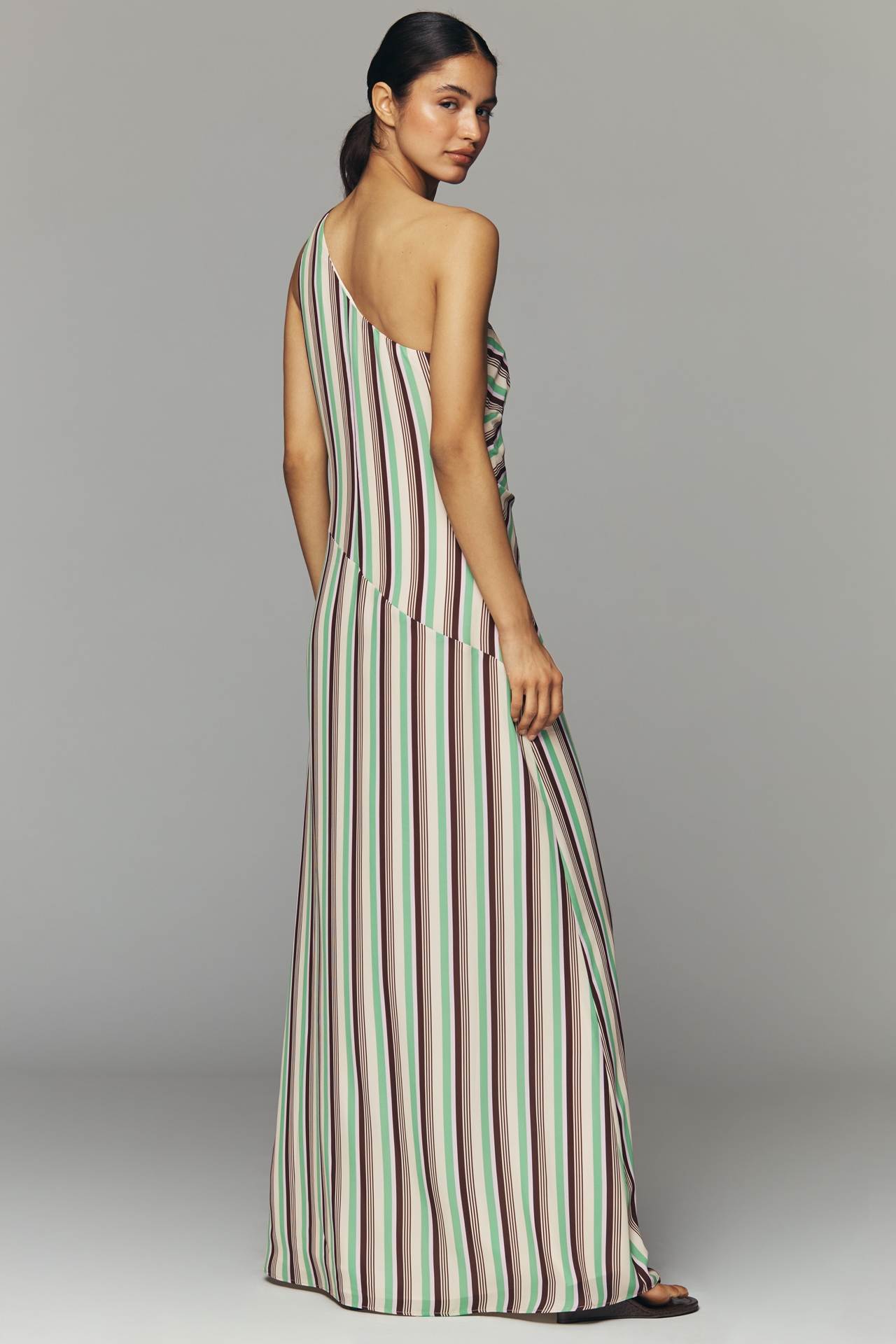 Baobab Ariel One-Shoulder Maxi Dress