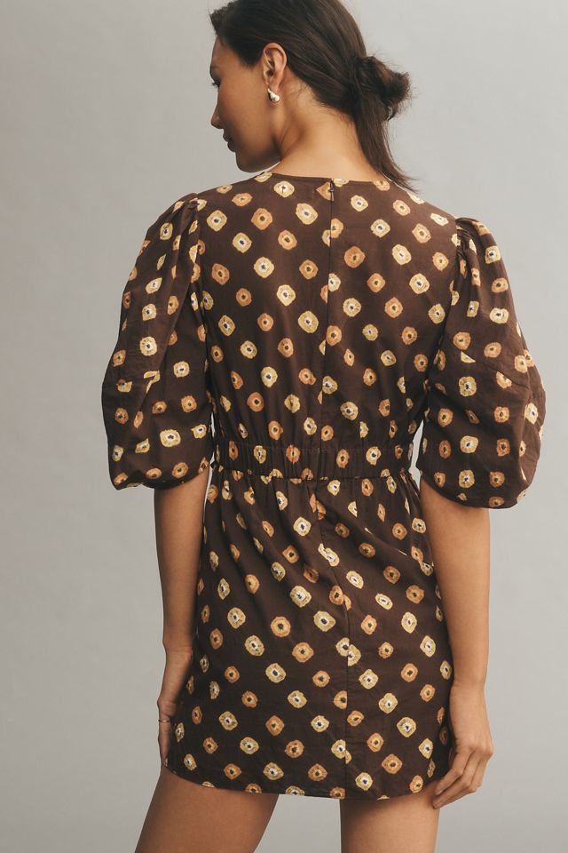rhode brown dress Rhode Cowl Neck Mini Dress in Rust Haze Brown main image 1