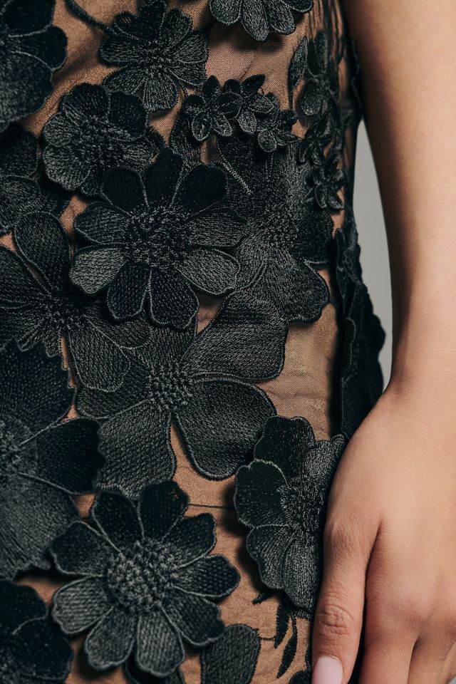 Helsi Structured 3D Floral-Embellished Mini Dress #3