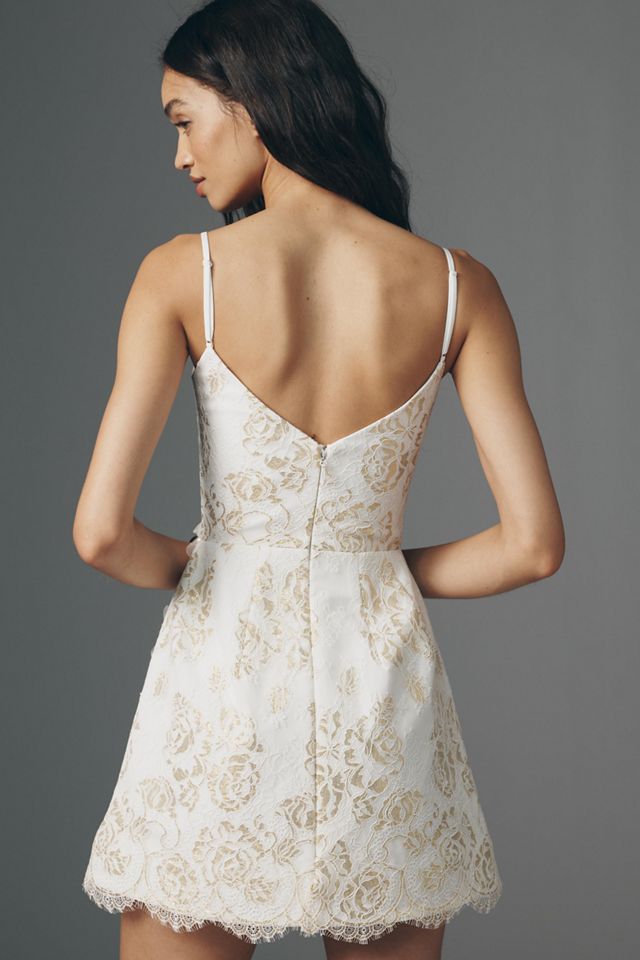 Helsi Nadine Embellished 3D Floral Mini Dress | Anthropologie