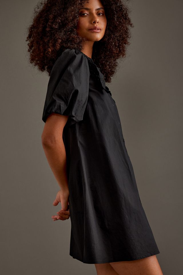 Robe chemise courte Nobody's Child Bridget à manches bouffantes #3