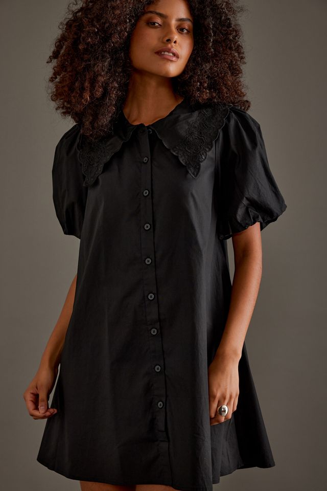 Robe chemise courte Nobody's Child Bridget à manches bouffantes #2
