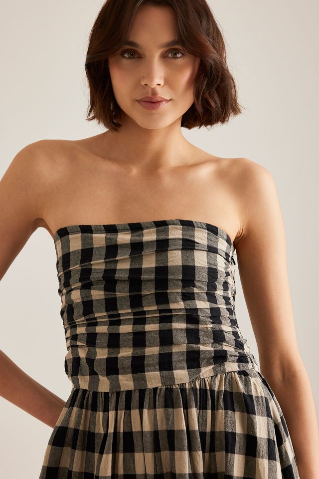 Nobody's Child Felicity Bandeau Check Midi Dress #3