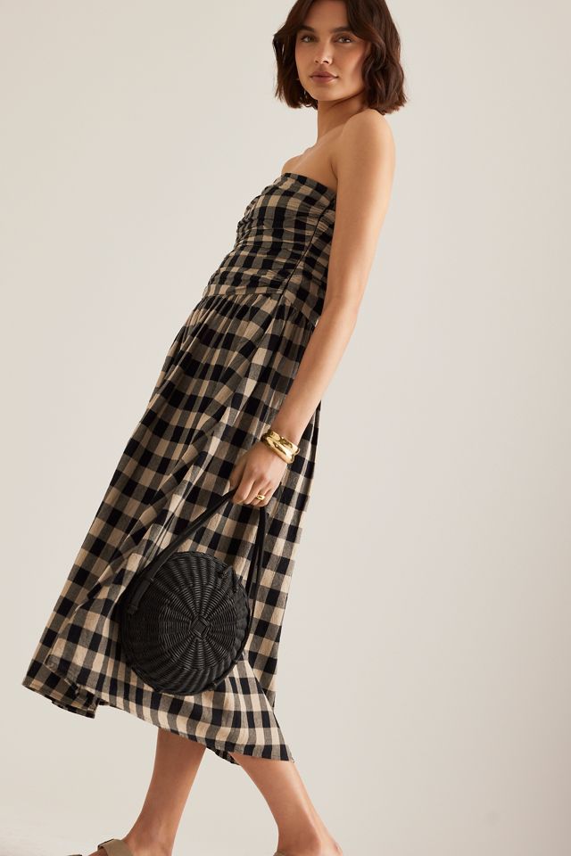 Nobody's Child Felicity Bandeau Check Midi Dress #4