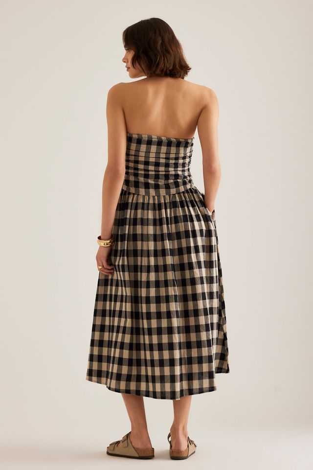 Nobody's Child Felicity Bandeau Check Midi Dress #1