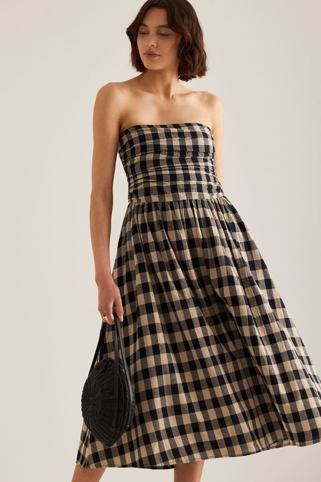 Nobody's Child Felicity Bandeau Check Midi Dress #2