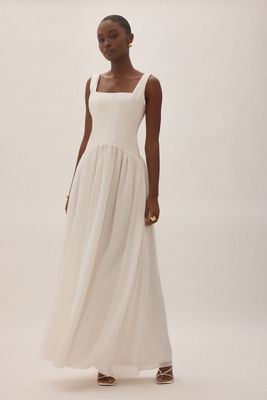 Nobody's Child Honey Bridal Sleeveless Drop-Waist Midi Dress