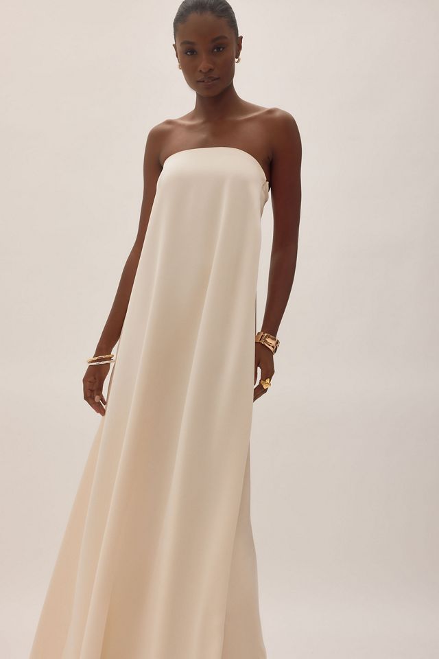 Nobody's Child Eira Bridal Bandeau Satin Maxi Dress #3