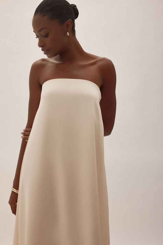 Nobody's Child Eira Bridal Bandeau Satin Maxi Dress #5