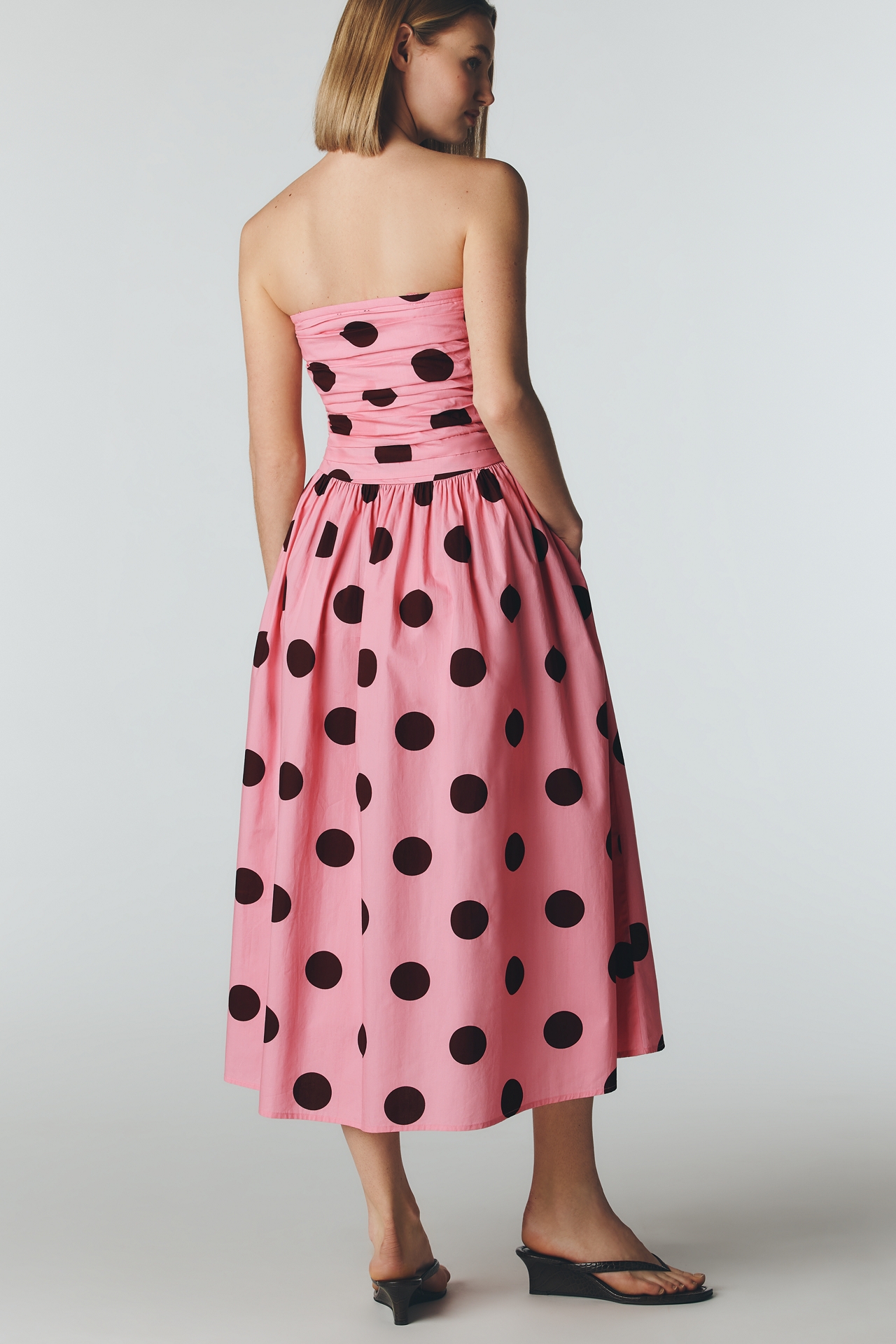 Nobody's Child Cotton Felicity Strapless Midi Dress