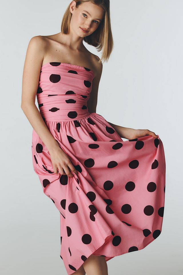 Nobody's Child Cotton Felicity Strapless Midi Dress