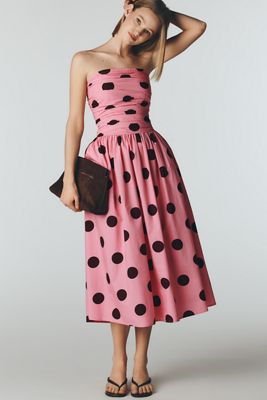 Nobody's Child Cotton Felicity Strapless Midi Dress