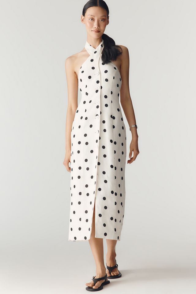 Nobody's Child Wrap-Neck Midi Dress | Anthropologie