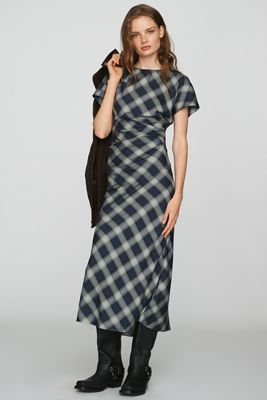 Nobody's Child Blaine Plaid Maxi Dress