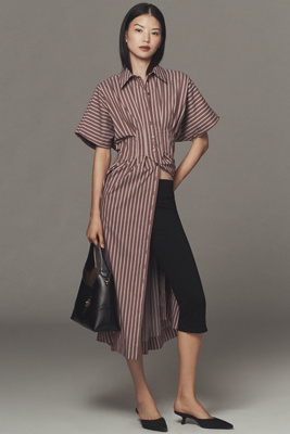 Exquise The Tobie Shirt Dress By  In Brown