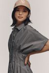 The Tobie Button-Front Pleated Shirt Dress by Exquise: Mini Edition