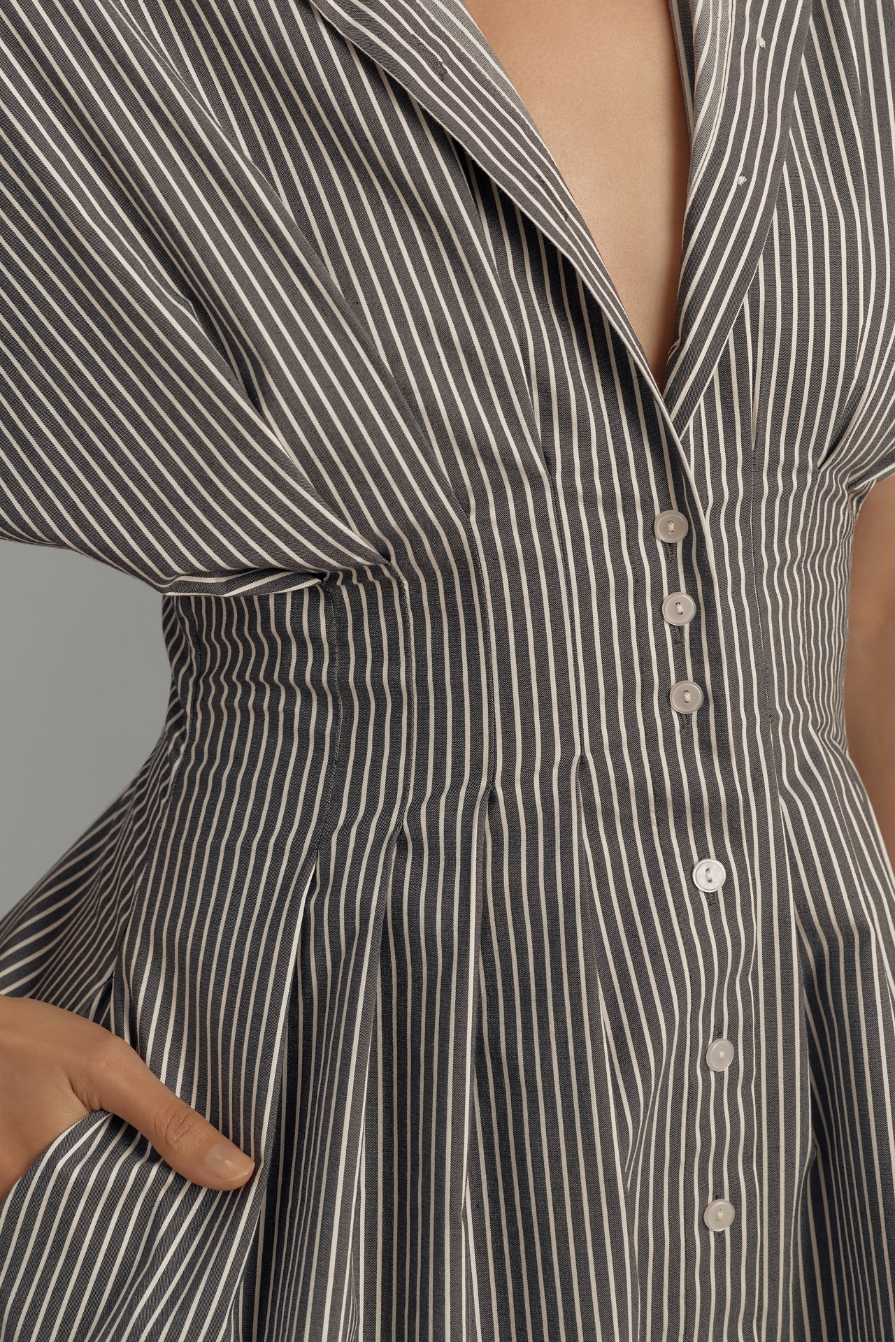 The Tobie Mini Shirt Dress by Exquise