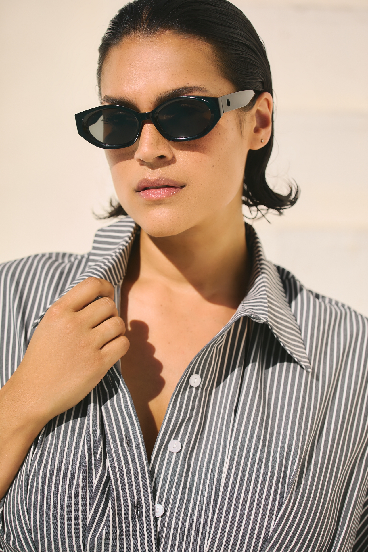 The Tobie Mini Shirt Dress by Exquise