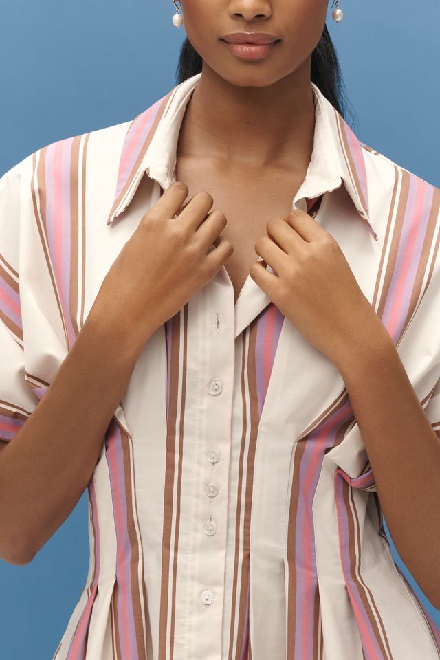 The Tobie Mini Shirt Dress by Exquise #3