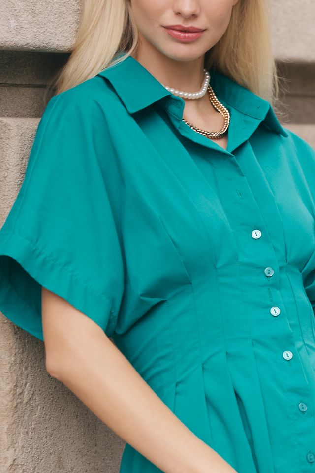 The Tobie Mini Shirt Dress by Exquise #3