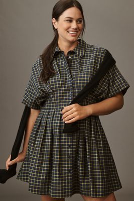 The Tobie Mini Shirt Dress by Exquise