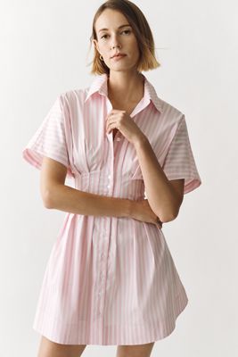 ASTR The Label Joseline Short-Sleeve Twofer Mini Dress | Anthropologie