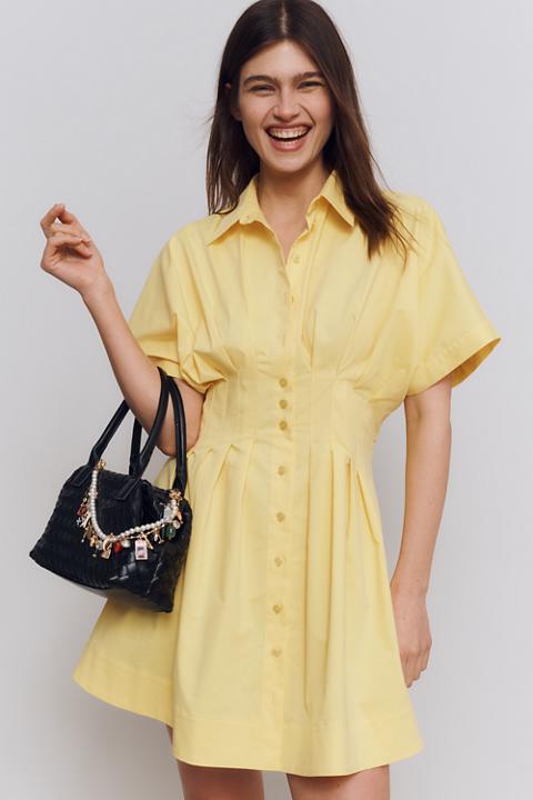 The Tobie Mini Shirt Dress by Exquise