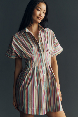 The Tobie Mini Shirt Dress by Exquise