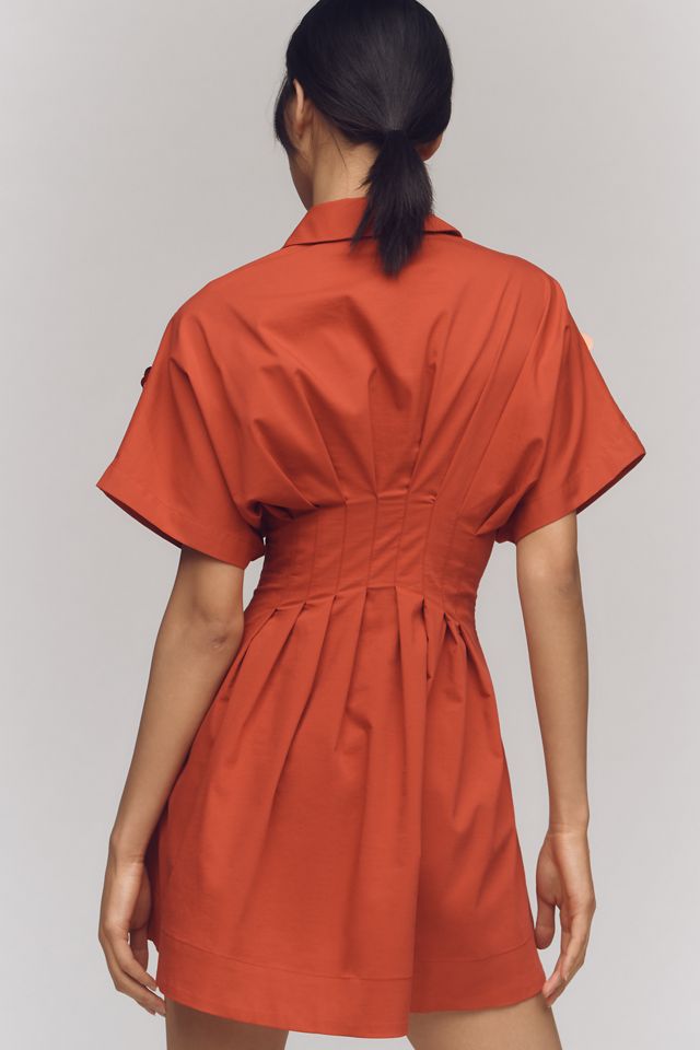 The Tobie Button-Front Pleated Shirt Dress by Exquise: Sequin Mini Edition #2