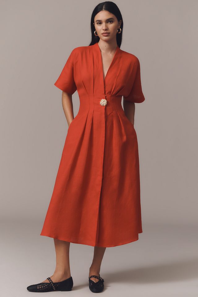 The Tobie Linen Shirt Dress by Exquise #4