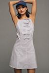 Exquise High-Neck Bow Mini Dress
