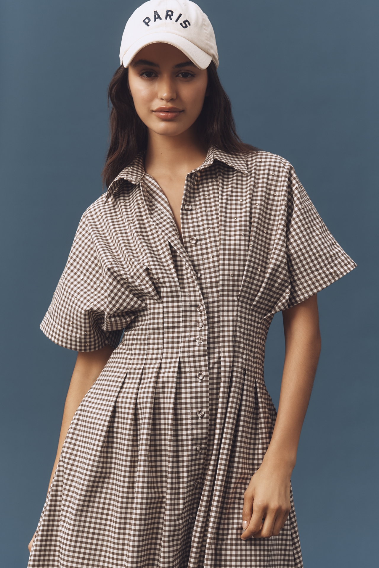 The Tobie Studded Shirt Dress by Exquise