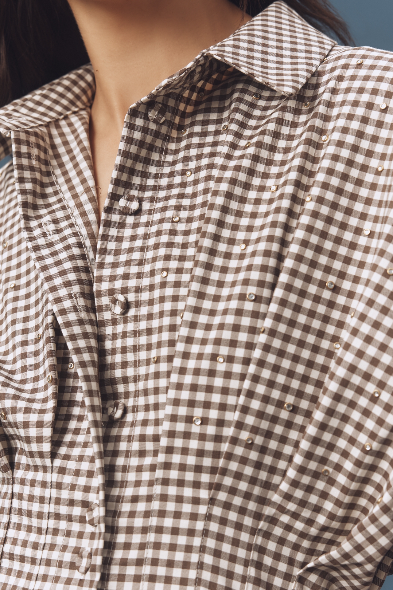 The Tobie Studded Shirt Dress by Exquise