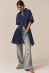 The Tobie Button-Front Pleated Shirt Dress by Exquise: Mini Edition