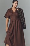 The Tobie Suede Shirt Dress by Exquise