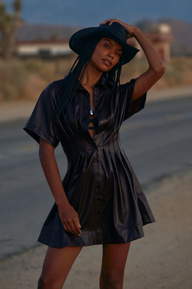 leather t shirt dress Tuckernuck Black Violetta Black / XXS do not tumble dry The Perfect T-Shirt Dress Styled