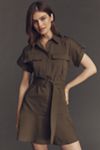 Exquise Utility Mini Shirt Dress