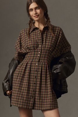 The Tobie Mini Shirt Dress by Exquise