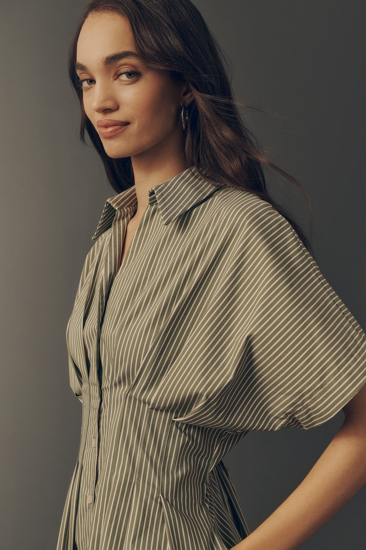 The Tobie Eyelet Shirt Dress by Exquise