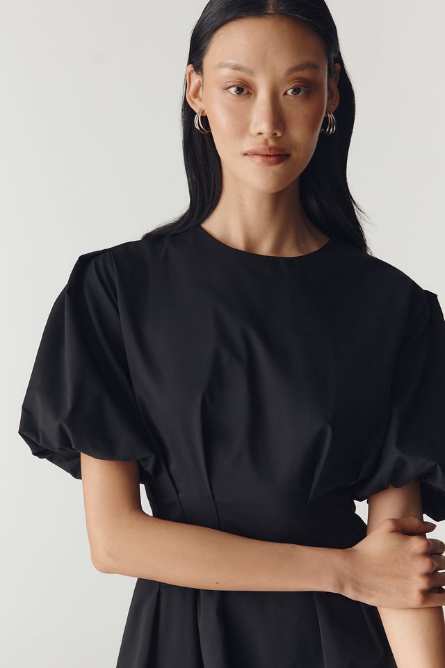 Exquise Tobie Puff-Sleeve Mini Dress | Anthropologie
