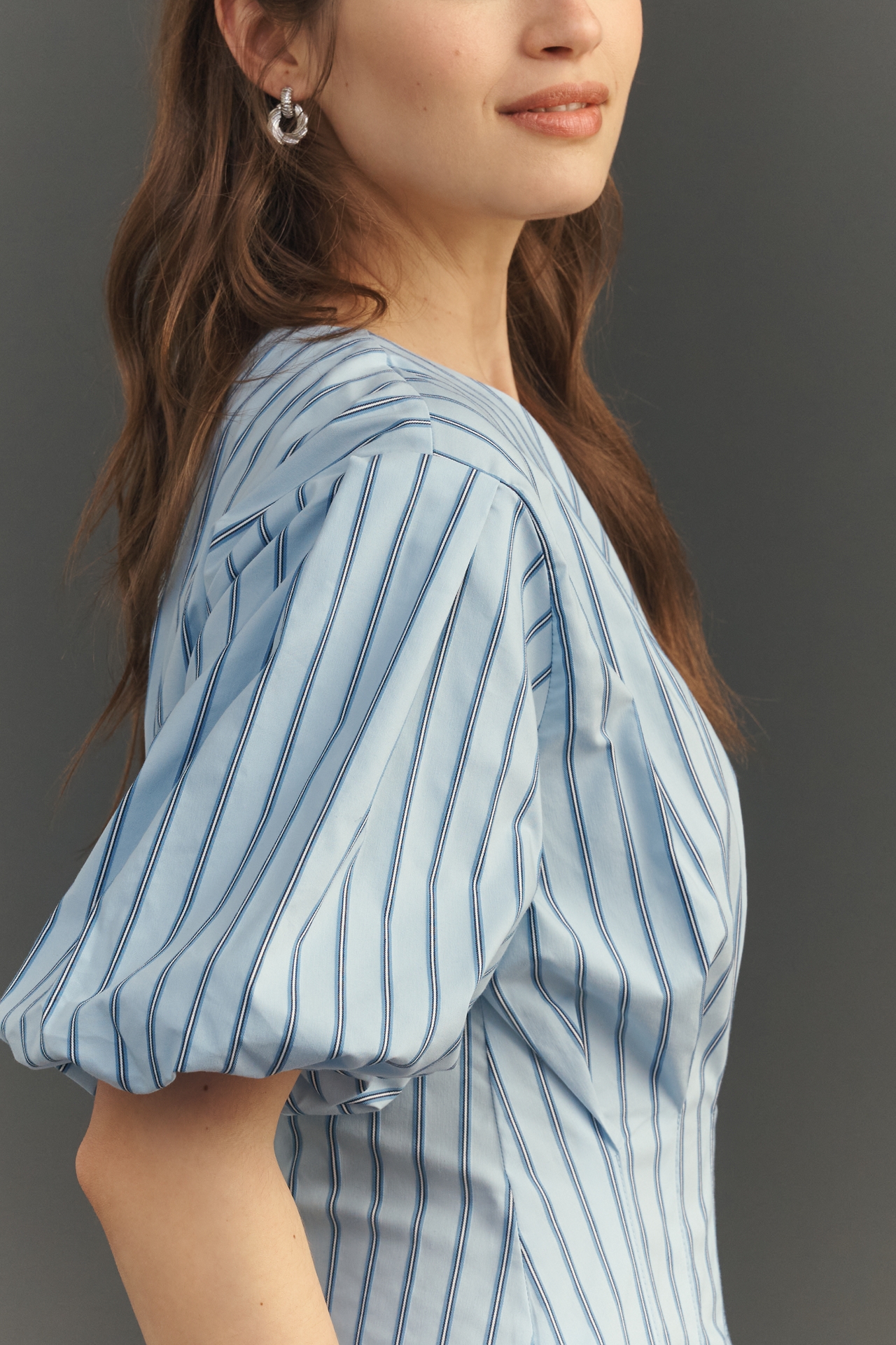 Exquise Tobie Puff-Sleeve Mini Dress