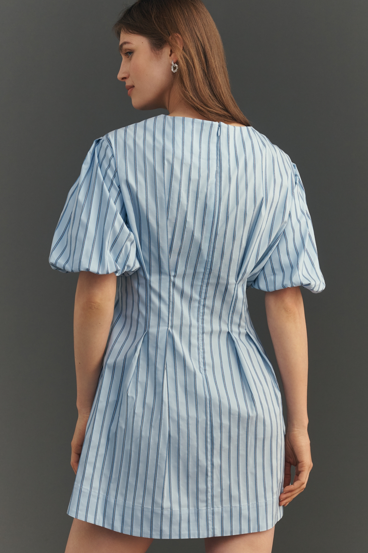 Exquise Tobie Puff-Sleeve Mini Dress